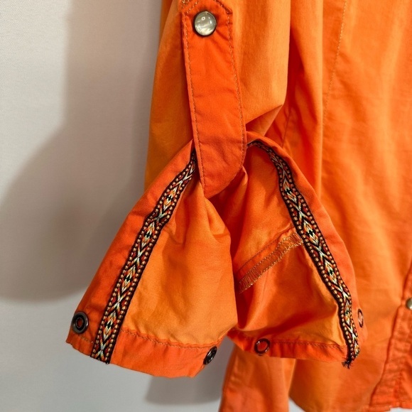 Destined To ROAR Button Up Shirt Rhinestone Pearl Snap Button XL Western Cowgirl - Picture 11 of 16